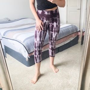 Purple tye dye leggings!